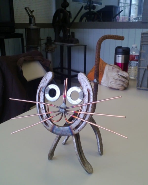 Student Welding Work - Metal Cat