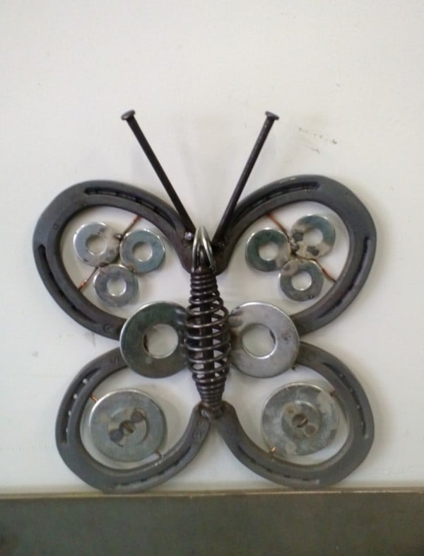 Student Welding Work - Metal Butterfly